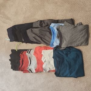Boys Old Navy and Champion Quick Dry shirts and Athletic pants